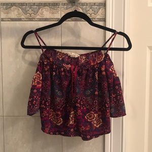 Floral Cold-Shoulder Top